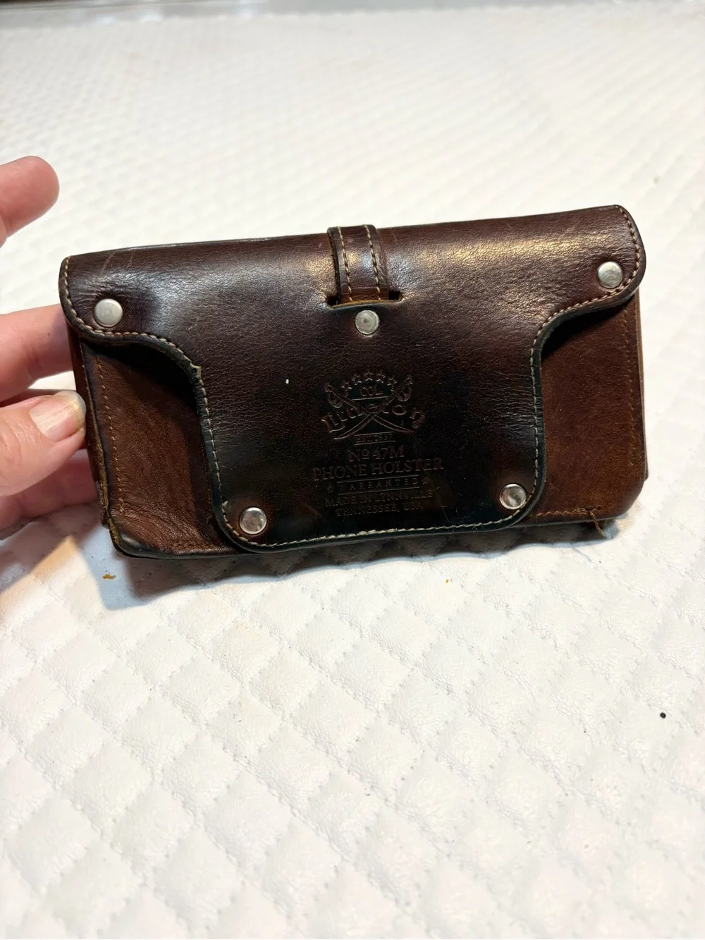 Col. Littleton leather phone holster No. 47 model
